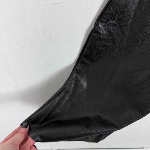 Commando Faux Leather Flare Leggings Hi-Rise Black Size Medium M EUC - Picture 13 of 13